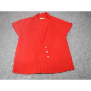Coldwater Creek Short Sleeve Cardigan‎ Sweater Womens Large Button Front Acrylic